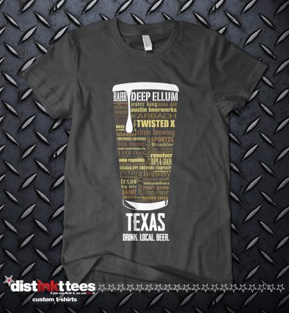 Heather Gray Texas State Craft Beer Shirt