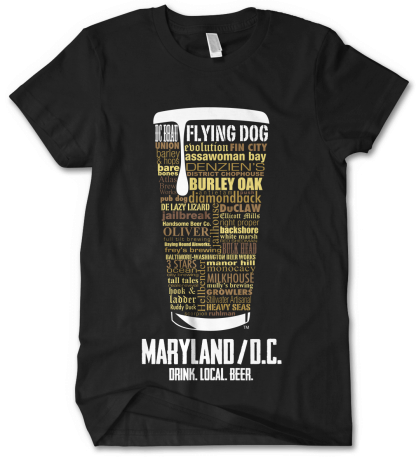 Maryland & Washington DC state Craft Beer Shirt
