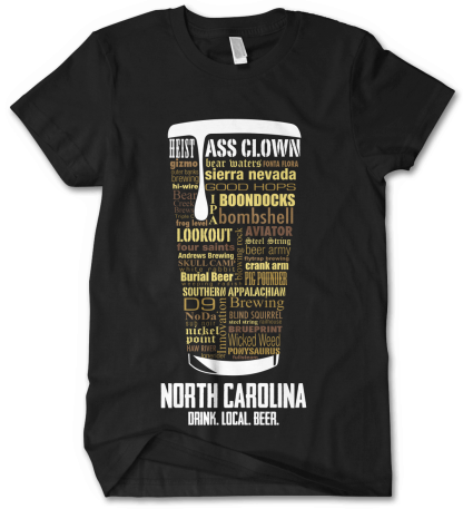 Distinkt Tees North Carolina Craft Beer t shirt
