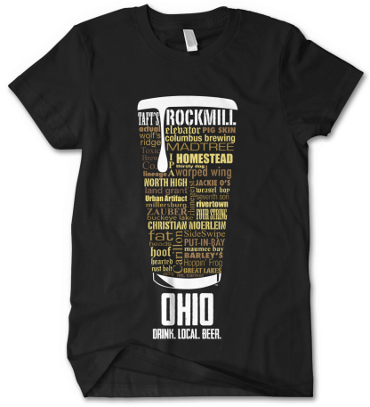 Ohio state Craft Beer Shirt in Black
