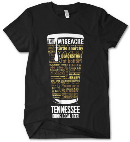 Tennessee state Craft Beer Shirt