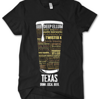 Texas State Craft Beer Shirt customized by Distinkt Tees Ink