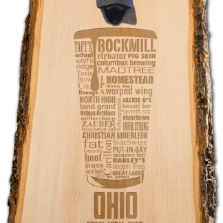 Ohio State Laser Engraved Craft Beer Custom Bottle Opener