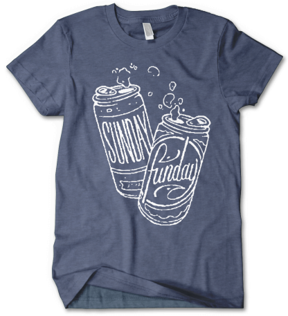 Sunday Funday Beer Drinkers Shirt by Distinkt Tees