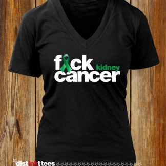 Fuck Kidney Cancer Women's V-Neck T-Shirt