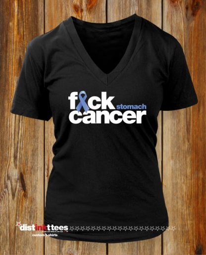 Fuck Stomach Cancer Women's V-Neck T-Shirt
