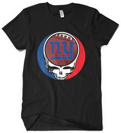 New York Giants Grateful Dead Custom Printed T-Shirt