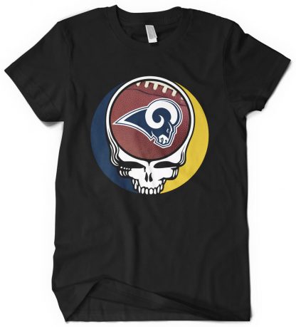 Los Angeles Rams Grateful Dead Custom Printed T-Shirt