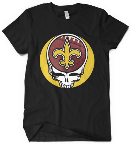 New Orleans Saints Grateful Dead Custom Printed T-Shirt