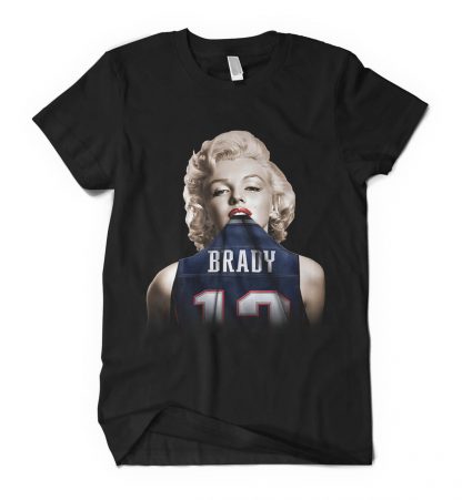 Tom Brady Marilyn Monroe New England Patriots T-Shirt