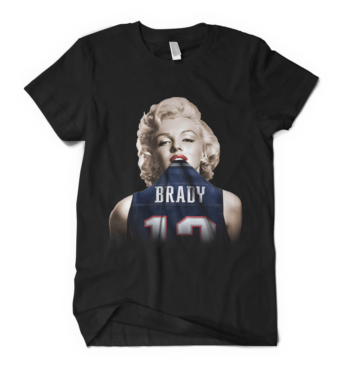 New England Patriots Tom Brady Marilyn Monroe T-Shirt