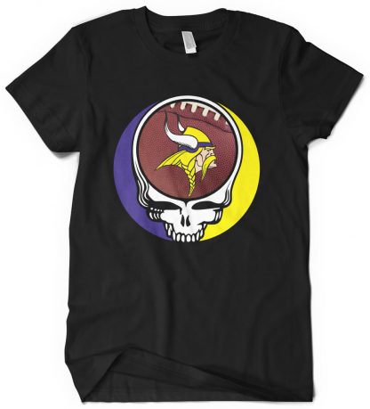 Minnesota Vikings Grateful Dead Custom Printed T-Shirt
