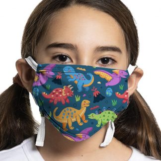Dinosaur designed kids protective face mask