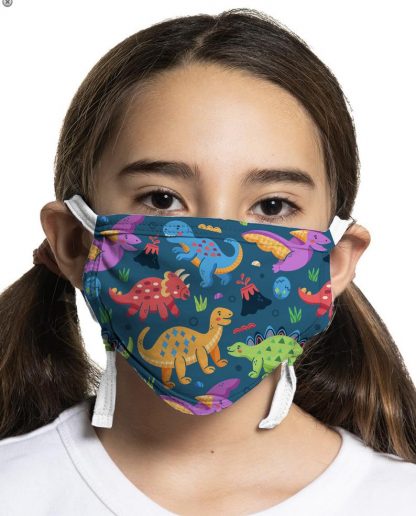 Dinosaur designed kids protective face mask