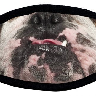 Bulldog designed custom face mask