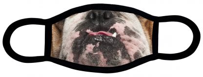 Bulldog designed custom face mask