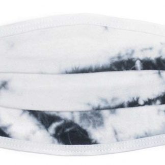 Black and White Tye Dye protective face mask