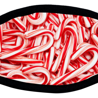 Candy cane custom designed protective face mask