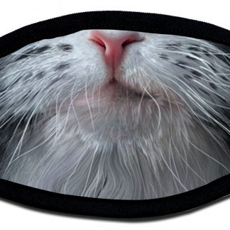 Protective face mask with cat design