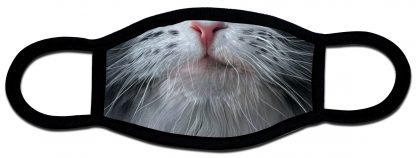 Protective face mask with cat design
