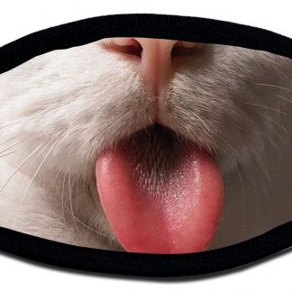 Cat tongue designed face mask by Local Tees Long Island