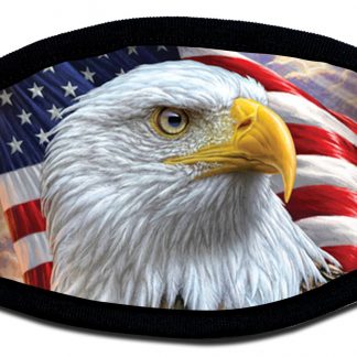 Protective face mask with American eagle design