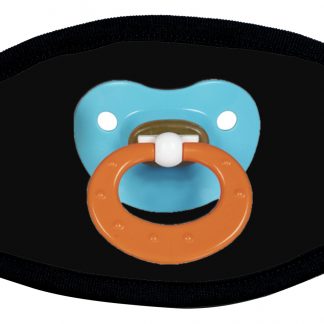Protective face mask with pacifier design