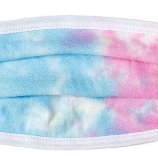 Pastel tie dye designed custom face mask