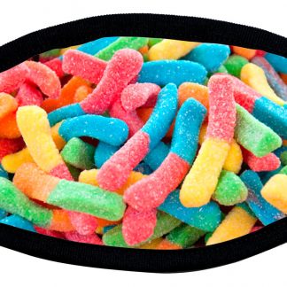 Sour Worms designed protective face mask by Local Tees Long Island