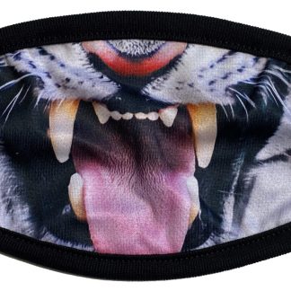 Custom protective face mask with tiger design