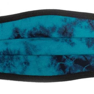 Turquoise tie die custom designed protective face mask